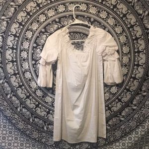 Fashion Nova White Off The Selves Dress.